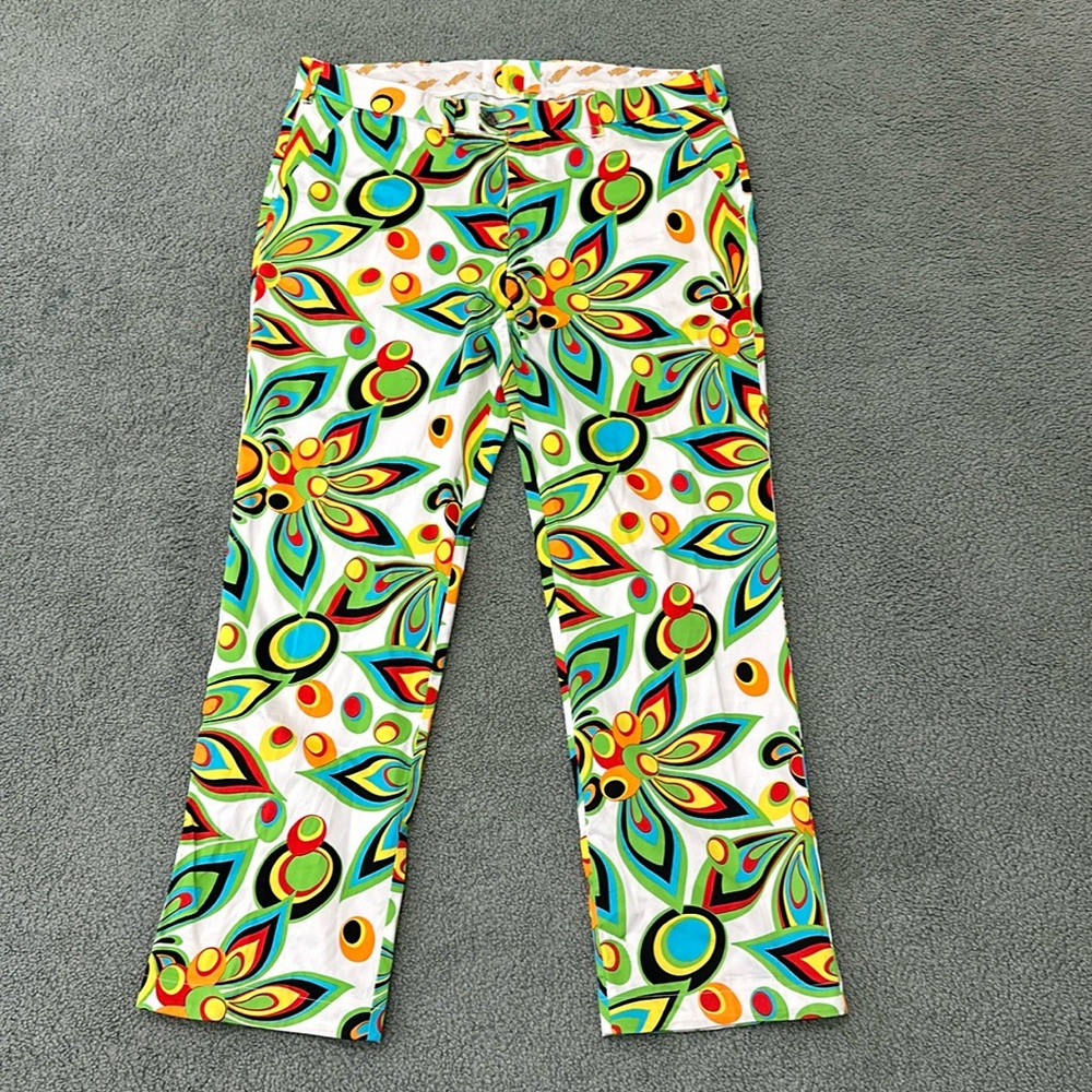 Loudmouth Golf Pants Mens 38 psychedelic colorful John Daly